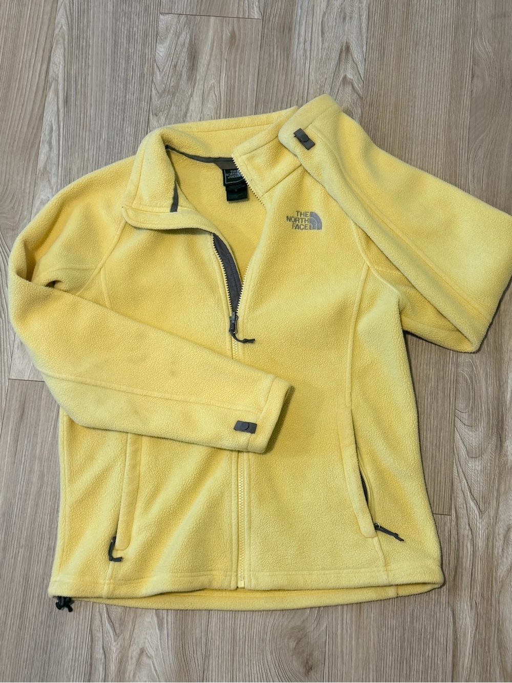 The North Face Yellow Girls' Fleece Zip Jacket